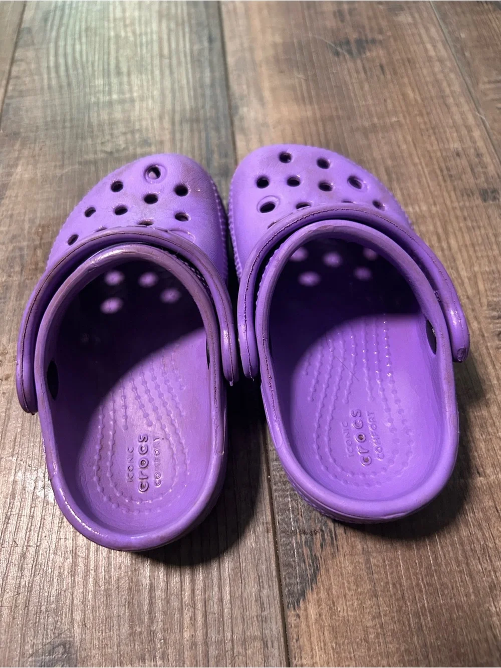 Crocs Child Classic Clog Purple US C6 Slip On